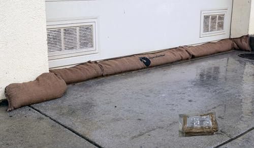 HydraSorber - Sandless Sandbags - Water Absorbent Flood Barrier - size: 11 Foot Length (Single Unit)