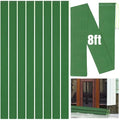 Threan 8 Pcs 8ft Sandbags for Flooding, Flood Prevention Sand Tube Bags Thickened Canvas Reusable Rain Wind Flood Barrier with Elastic Band Water Barrier Tube for Door Garden Rain Control, Green - size: 8ft