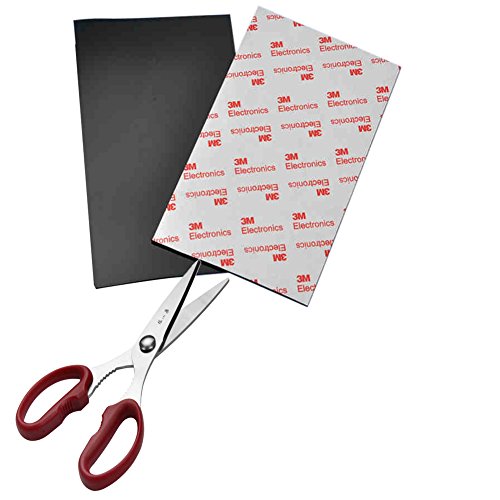 Non Slip Self Adhesive Silicone Cuttable Furniture Pads, 2-Piece Anti-Sliding Anti-Scratch Rubber Floor Protectors for Any Furniture andHome Appliances (Black) - size: Dimension: 6.29x3.93 inches | Color: Black