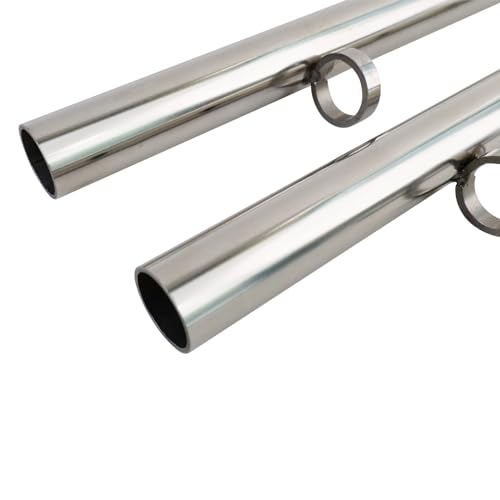 Heavy Duty Stainless Steel Expandable Silver Spreader Bar, Sports Aid Training Fitness Gear Pilates Aid Kit,Home Indoor Sports Yoga Set