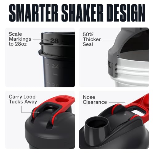 Hydra Cup ShakerShark [2 Pack] 28oz Protein Shaker Bottles, Weighted Whisk Nearly 3X Heavier than Standard Shaker Balls (Get it Done/Every Day, OG 2 Shaker Pack) - color: Get it Done/Every Day