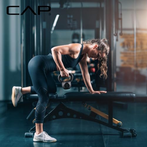 CAP Barbell Cast Iron Kettlebell - Singles and Sets, Multiple Weight Choices - size: 25 pounds set