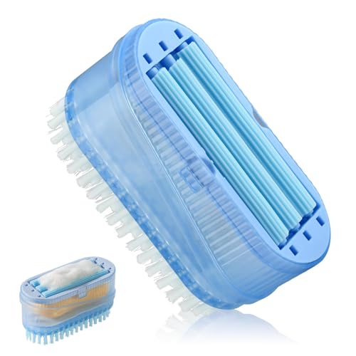 Multifunctional Laundry Soap Box for Soap Holder, Laundry Cleaning Brush | Foaming Soaps Box with Roller Bubble Case, Portable Bar Dispenser Brush Storage Dispenser for Home Bathroom Kitchen