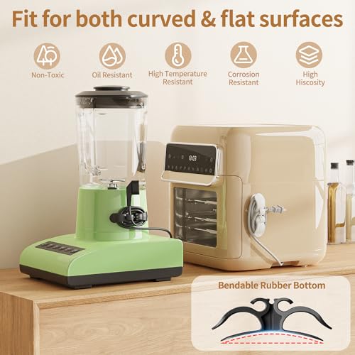 6PCS Upgraded Cord Organizer for Appliances, Kitchen Appliance Cord Organizer Stick On, Appliance Cord Wrappers, Cord Holder, Cord Winder for Air Fryer, Blender, Coffee Maker, Pressure Cooker, Toaster - color: White-6PCS