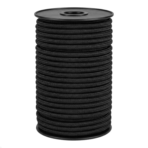 Marine Grade Bungee Cords Heavy Duty Outdoor - Bungee Cord Roll - 100% Stretch Elastic Cord and Absorbent Bungee Shock Cord for Kayak Deck, Camping, Crafting (5/16" x 100ft) - size: 5/16" x 100ft