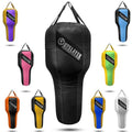 Outslayer Angle Uppercut Heavy Punching Bag for Boxing & MMA - Customizable Colors, Optional D-Ring, Unfilled/Soft Filled Choices - Made in USA - color: Black, style: Filled Without Bottom D-Ring