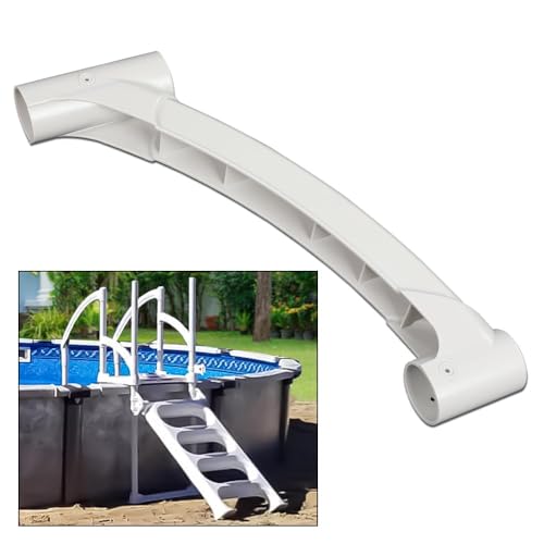 G-PLUS Short Handrail for Above Ground BiltMor Swimming Pool Step - size: White(short)