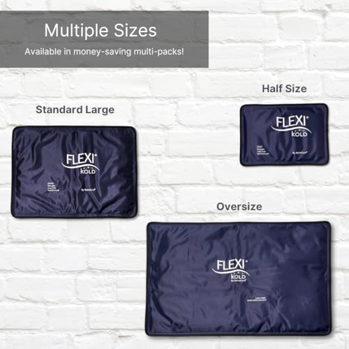 FlexiKold Extra Large Gel Soft Flexible Ice Pack for Injuries – Ice Compress, Ice Pad, & Flat Ice Wrap for Post Surgery for Injuries of Shoulder, HIPS & Full Back – XL – Oversize 13” x 21.5” - size: X- Large (Pack of 1)