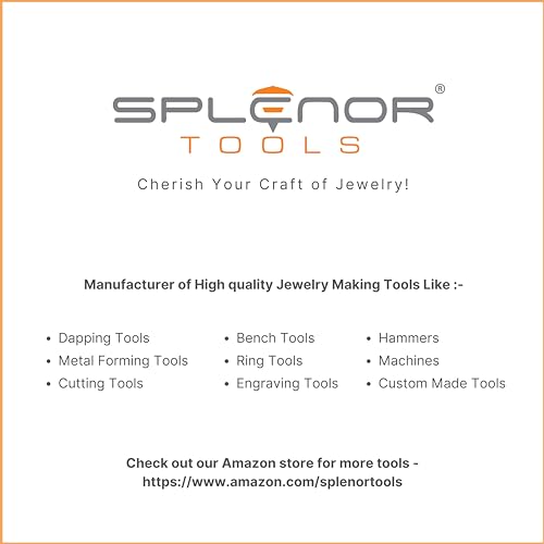 Splenor Tools Steel Bench Block - Flat Anvil Jewelers - Solid Metal Bench Block for Jewelry Repairing & Metal Stamping