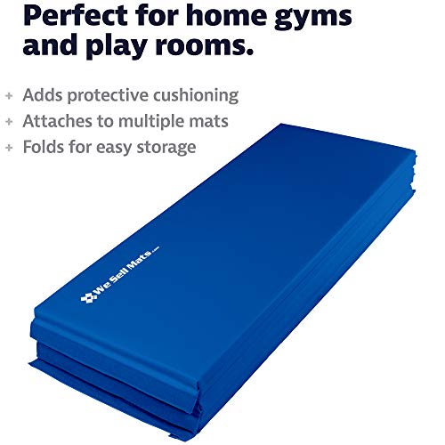 We Sell Mats 5 x 10 Foot Gymnastics Tumbling Mat - color: Blue