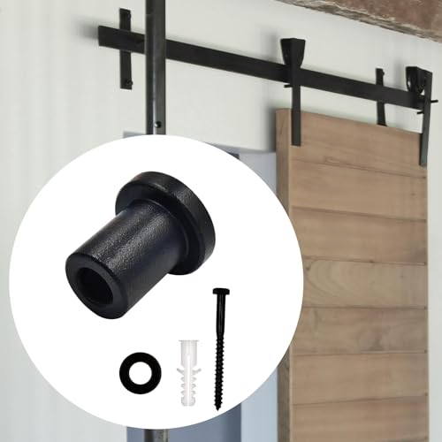 5 Pack Barn Door Wall Spacer with lag Bolts, Wall Anchor for Flat Track for Sliding Barn Door Hardware Track Spacers (34mm/1.34inch) - size: 34mm/1.34inch