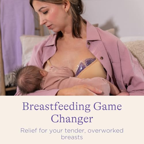Lansinoh Breast Therapy Packs, Hot and Cold Breast-Pads with 2 Soft Covers, Postpartum Essentials for Nipple Pain Relief, Mastitis, Engorgement, Support for Breastfeeding, Pumping Aid, 2 Pack - size: 2 Count (Pack of 1)