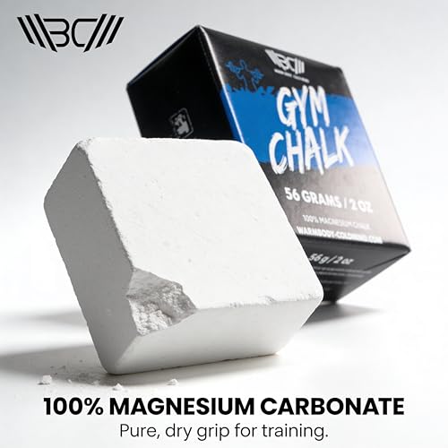 WARM BODY COLD MIND Sport Chalk Block - Gym Chalk for Weightlifting - Moisture-Absorbing Magnesium Carbonate - Gymnastics Hand Grip - style: 8 Blocks