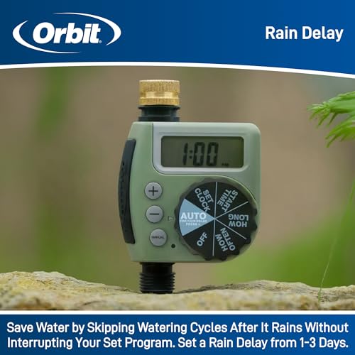 Orbit 62056 One Outlet Single-Dial Hose Faucet Timer (Pack of 2) - size: Single (Pack of 2)