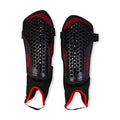 Mitre Unisex Soccer Shin Guards - color: Aircell Carbon Black/Red, size: X-Small