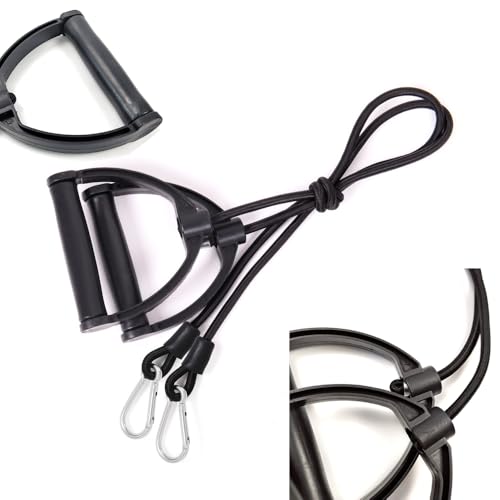 2 Pack Exercise Steppers Resistance Bands Replacement Resistance Band with Handles Elastic Exercise Bands for Mini Stair Steppers Fitness Stepper Stair Step Workout Machine Twist Mini Stepper
