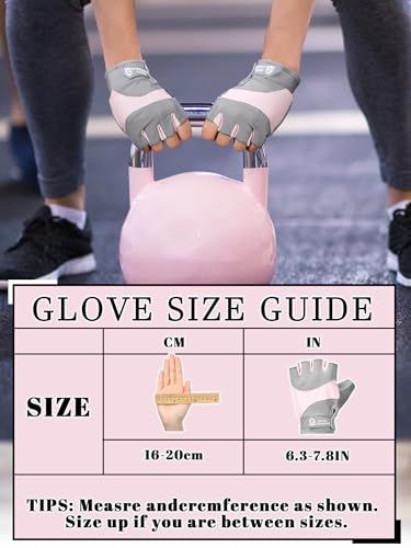 Fourluoo 3 Pairs Weight Lifting Gloves for Men Women, Gym Workout Gloves with Full Palm Protection, Breathable Anti-Slip Fitness Glove for Training, Cycling, Pull-ups, Medium - style: Bright Style