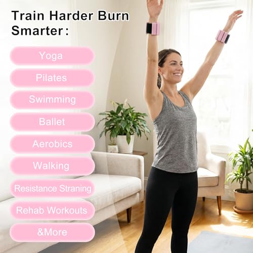 Wrist Ankle Weights for Women, Adjustable Silicone Wrist & Ankle Weights, Wearable Pilates Weighted Bracelet for Strength Training Walking Yoga Physical Therapy Home Workouts - color: Purple