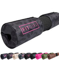 FITGIRL - Squat Pad and Hip Thrust Pad for Leg Day, Barbell Pad Stays in Place Secure, Thick Cushion for Comfortable Squats Lunges Glute Bridges, Olympic Bar and Smith Machine - color: Black Leopard (Deluxe)