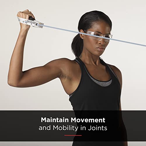 THERABAND Resistance Tubing with Handles, Silver, Super Heavy Level, 50" Latex Stretch Resistance Bands for Exercise, Professional Workout Bands for Upper & Lower Body, Color-Coded Levels - color: Silver - Super Heavy