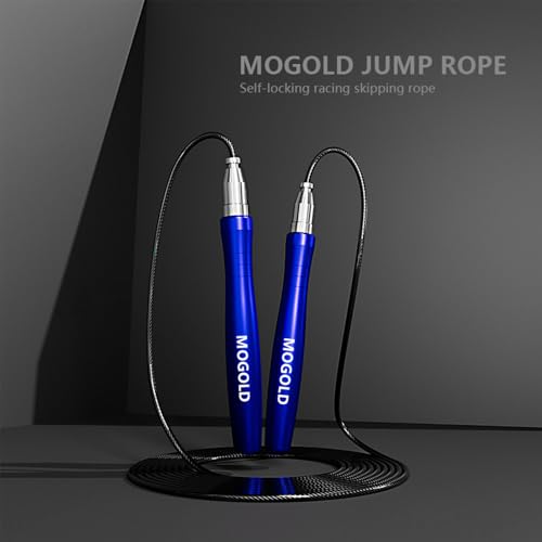 Speed Ropes Jump Rope For Men/Women-Tangle-Free-Self-Locking Screw-Free Design - color: Blue