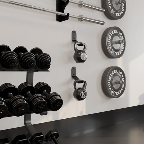 Kettlebell Rack Heavy Duty Kettlebell Storage Holders Wall Mount Kettlebell Hanger for Workout Room Commercial Gym Home Gym