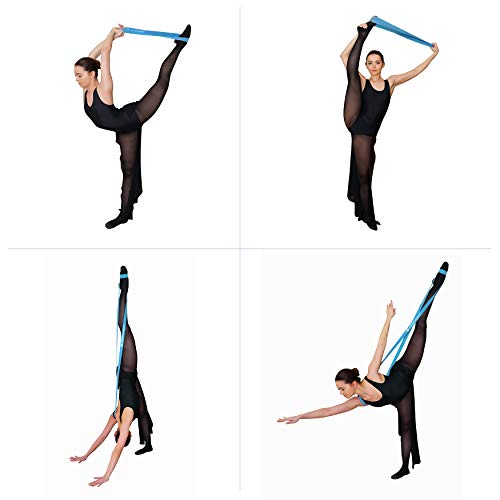 Ballet Stretch Bands for Flexibility, Strength and Dance Training | Ideal for Ballet, Gymnastics, Cheerleading and Pilates, Perfect for Practice, Training and Competitions - color: Blue
