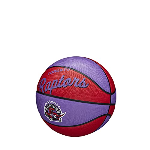 WILSON NBA Team Retro Mini Basketballs - Mini Size - 3" - color: Toronto Raptors, size: Mini