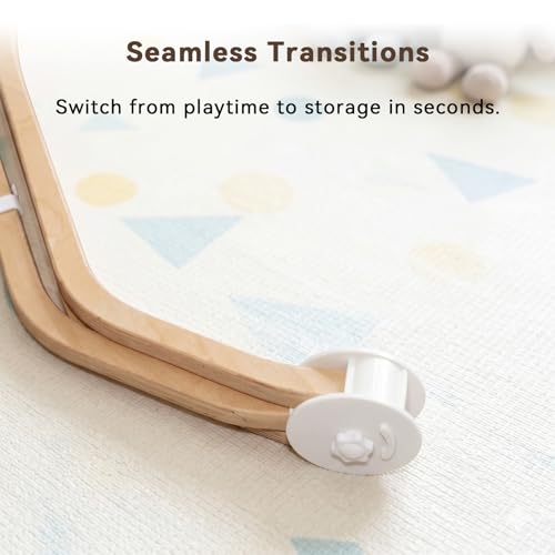 Folding Connector Kit Compatible with Lovevery Play Gym, Portable Storage Upgrade Kit Keeps Gym Secure and Space Clear (Fits Old Versions-Pre Feb 2024)