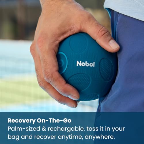 MyoSphere Vibration Massage Ball for Deep Tissue Stimulation, Muscle Tension Relief and Stress Reduction | Your Portable Deep Tissue Therapist | Nobol Blue- Limited Edition | 1.5lb - color: Nobol Blue