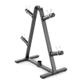 Marcy Olympic Weight Plate Tree for 2-Inch Plates Weight Storage Rack - color: A-Frame - Black