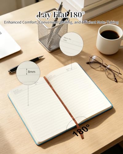JOHSBYD Journal for Women - A5 Lined Hardcover Notebook and Diary for Teen Girls, 200 Pages 100GSM Bleedproof Paper, Inspirational Back to School College Supplies (Light Blue) - color: Light Blue