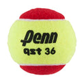 Penn QST 36 Tennis Balls - Youth Felt Red Tennis Balls for Beginners, 12 Ball Polybag
