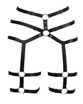 Garter Leg Belt Harness Leg Rave Thigh Garter Harness Strappy Garter Belt for Women Black