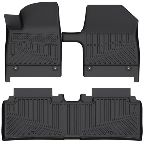 Cartist Floor Mats Compatible with Kia EV6 2022 2023 2024 2025 2026 Accessories All Weather Floor Liner Front & Rear 2 Rows Car Carpet Protection TPE Odorless - size: 1)Kia EV6【2022-2026】
