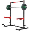 FLYBIRD SR1 Squat Rack with Pull-Up Bar, Adjustable Multi-Functional Power Rack, Inner Width Squat Rack Stand Suitable for 6FT,7FT Barbell for Home Gym Equipment - color: 110LBS Package