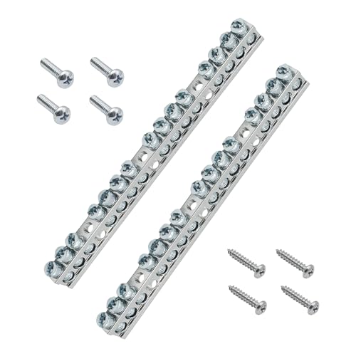 Ground Bar Kit for Square D 2 Pack | 15 Terminal Grounding Bar Compatible with Schneider Electric Load Centers - size: 15 Terminal