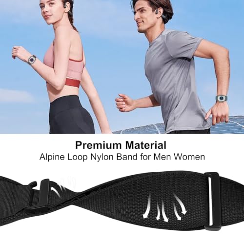 Alpine Loop Compatible with Apple Watch 3 Band 49mm 46mm 45mm 44mm 42mm 41mm 40mm 38mm Men Women, Nylon Sport Loop for Apple Watch Ultra 2/1 iWatch Series 11 10 9 8 7 6 5 4 3 2 1 SE - color: Black/Black