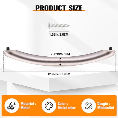Upgrade ME16A4021AS Microwave Door Handle, DE94-04313F Assembly Handle Compatible with Samsung Microwave Handle ME16A4021AS, Alloy Material, with 2 Screws - style: ME16A4021AS
