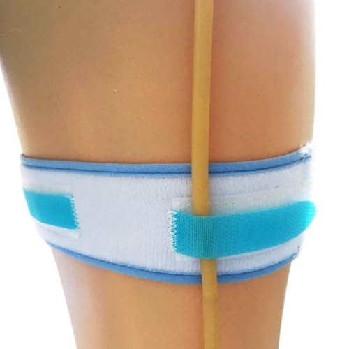 Catheter Holder Urinary Drainage Bag Leg Band, Band Straps for Easy-Tap Leg Bag, Anti Slip Foley Catheter Leg Strap, 23.6” Long x 2" Wide (2 Pack)