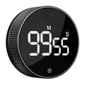 BlueSnail Kitchen Timer with LED Digital Display Smart Efficana for Home Classroom Gym Office, Volume and Brightness Adjustable Productivity Timer (All Black) - color: All Black