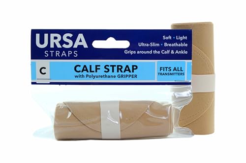 URSA Ankle Straps: Low-Profile, Soft, Stretchy & Breathable Transmitter Straps for Location Sound, Theatre, Wedding Shoots & More (Beige, Calf) - color: Beige, size: Calf