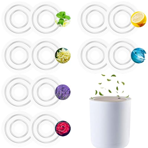 12 Pack Diaper Pail Air Freshener Pads, 6 Flavors | Deodorizer Disc, Baby Trash Can Deodorizer, Replacement Tablets, Odor Eliminator Refill, Scented - color: 12 Pack 6 Flavors
