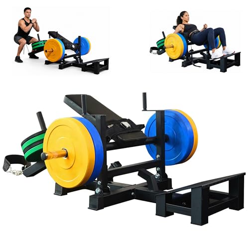 Hip Thrust Machine, Plate-Loaded Glute Bridge Machine, Heavy Duty Glute Builder for Home Gym,Butt Shaping and Building Glute Muscles Sports Training-Completely Upgraded - color: black