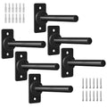 EVERYMATE Weight Plate Rack, Wall Mount Weight Plate Holder for Bumper Plates, Max Weight Capacity 330 lb, Home Gym Organizer - size: 1-inch-6Pack