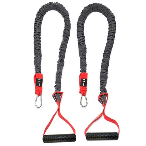 Resistance Cords - Cross Anchored Shoulder Exercise Bands - Ideal for Dynamic Warmups and Physical Rehab - One Pair of Cords - 4KOR Fitness - color: 17 lbs