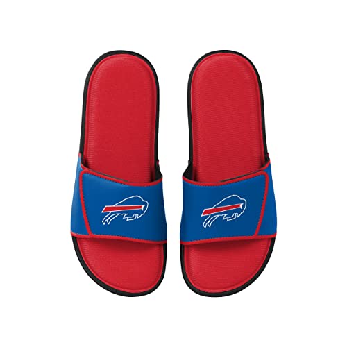 FOCO mens NFL Team Logo Sport Shower Foam Slide Flip Flop Sandals - size: 13-14