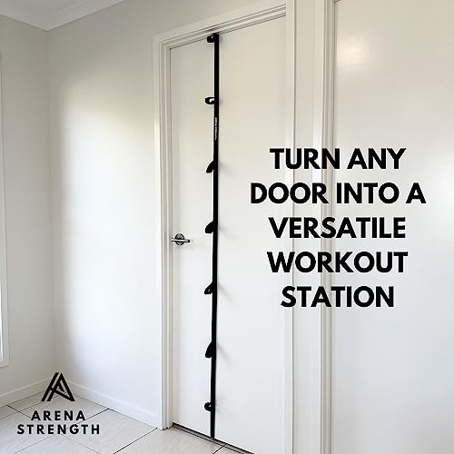 Arena Strength Multi Loop Door Anchor Strap for Resistance Bands - Fits Up to 9 ft Doors - Heavy Duty - Easy to Install - Full Body Home Workouts