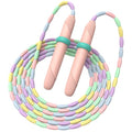 Beaded Jump Rope 1 Pack/2 Pack, ACEONE Segmented Skipping Rope for Kids Adults, Adjustable Tangle-Free Toddler Jumping Rope for Fitness Exercise Training - color: Pink