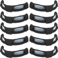 10Pcs Hard Hat Sweatband Washable Cotton Hardhat Liner Reusable Hardhat Accessories Air Cushion Sweatband - color: Black 10pcs